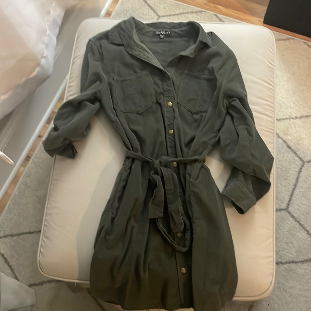 Green Corduroy Dress